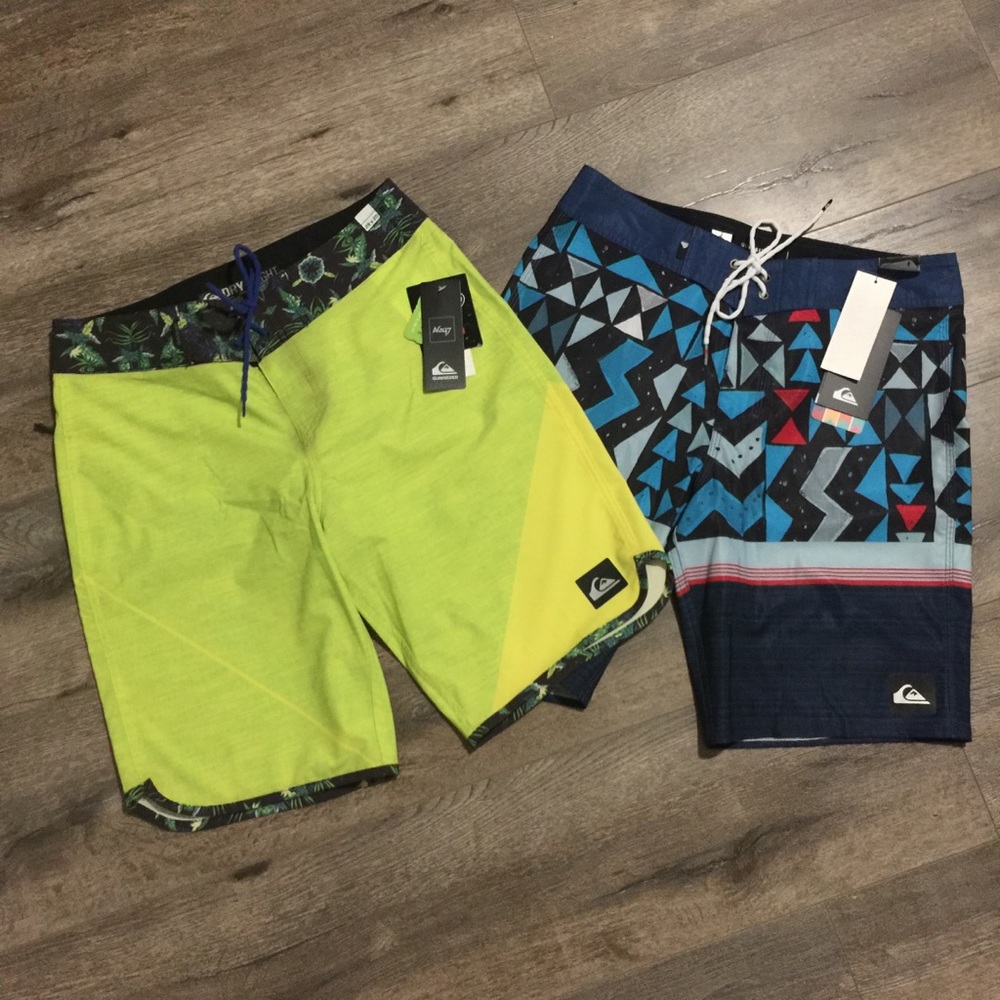 2 Quiksilver Board Shorts Size 29